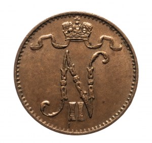 Finlandia, Mikołaj II (1895-1917), 1 penni 1907