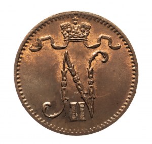 Finlandia, Mikołaj II (1895-1917), 1 penni 1912