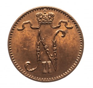 Finlandia, Mikołaj II (1895-1917), 1 penni 1913