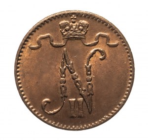 Finlandia, Nicola II (1895-1917), 1 penny 1914