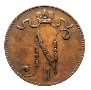 Finlande, Nicolas II (1895-1917), 5 pennies 1897