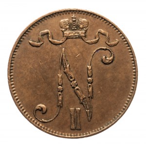 Finlandia, Mikołaj II (1895-1917), 5 pennia 1908