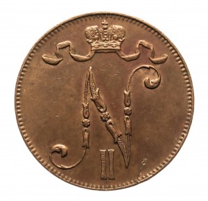 Finlande, Nicolas II (1895-1917), 5 pennies 1916