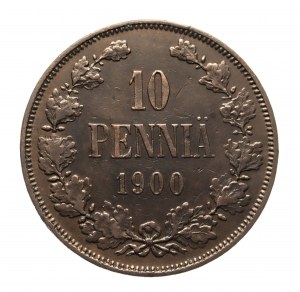 Finlande, Nicolas II (1895-1917), 10 pennies 1900