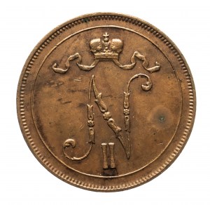 Finland, Nicholas II (1895-1917), 10 pennia 1914