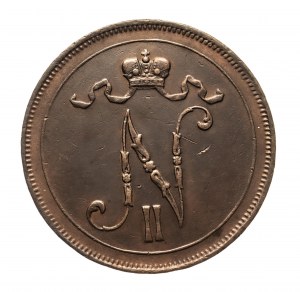 Finlande, Nicolas II (1895-1917), 10 pennies 1916