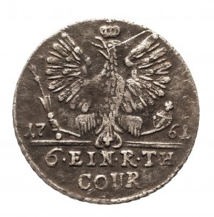 Rosja, Elżbieta I (1741-1762), 1/6 talara 1761, Królewiec