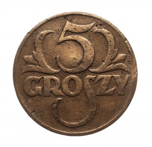 Poland, Second Republic (1918-1939), 5 groszy 1934, Warsaw
