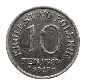 Poľsko, Poľské kráľovstvo, 10 fenig 1917, Stuttgart
