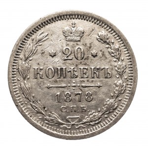 Russland, Alexander II (1854-1881), 20 Kopeken 1878 СПБ-НФ, St. Petersburg