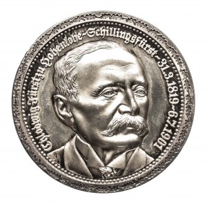 Niemcy, medal Chlodwig zu Hohenlohe-Schillingsfürst, srebro 999.9