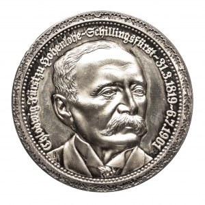 Německo, medaile Chlodwig zu Hohenlohe-Schillingsfürst, ryzí stříbro.9