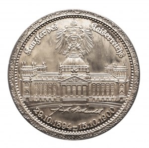 Germania, medaglia di Chlodwig zu Hohenlohe-Schillingsfürst, argento fino.9