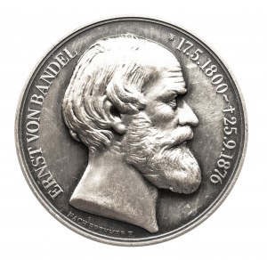 Germania, medaglia Ernest von Bandel - creatore del monumento ad Arminius Herman a Detmold 1976, argento 1000