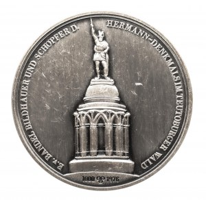 Allemagne, médaille Ernest von Bandel - créateur du monument Arminius Herman à Detmold 1976, argent 1000