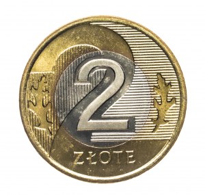 Polen, die Republik Polen seit 1989, 2 Zloty 1994, Warschau