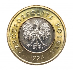 Poland, the Republic of Poland since 1989, 2 zloty 1994, Warsaw