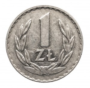 Polska, PRL (1944-1989), 1 złoty 1974 SKRĘTKA 190 stopni