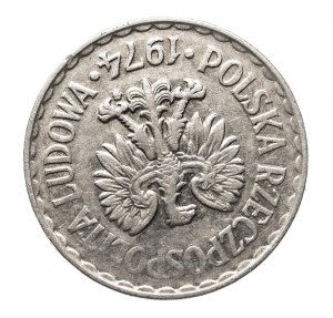 Polsko, PRL (1944-1989), 1 zlotý 1974 SKRĘTKA 190 stupňů
