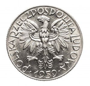 Polska, PRL (1944-1989), 5 złotych 1959 Rybak