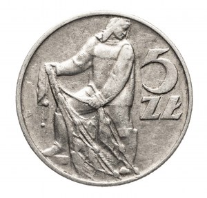 Poľsko, Poľská ľudová republika (1944-1989), 5 zlotých 1971 Rybak