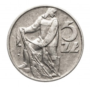 Pologne, République populaire de Pologne (1944-1989), 5 zloty 1971 Rybak
