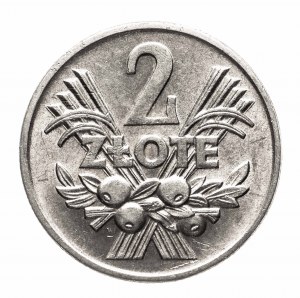 Polonia, PRL (1944-1989), 2 zloty 1958 Kłosy, Varsavia