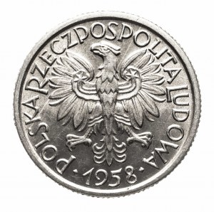 Polen, PRL (1944-1989), 2 Zloty 1958 Kłosy, Warschau