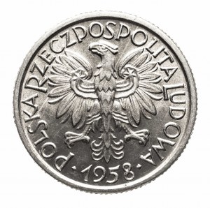 Pologne, PRL (1944-1989), 2 zloty 1958 Kłosy, Varsovie