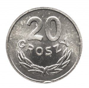 Polsko, PRL (1944-1989), 20 groszy 1976, Varšava DESTRUKT