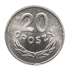 Poland, People's Republic of Poland (1944-1989), 20 pennies 1976, Warsaw DESTRUKT