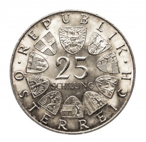 Austria, Second Republic since 1945, 25 shillings 1967, 250th anniversary of Maria Theresa's birth