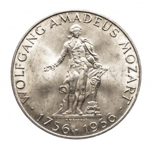 Austria, Druga Republika od 1945 roku, 25 szylingów 1956, 200. rocznica urodzin Wolfganga Amadeusza Mozarta
