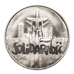 Polonia, Repubblica di Polonia dal 1989, 100000 zloty 1990, Solidarność tipo A