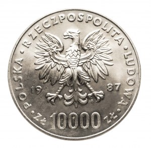 Polen, Volksrepublik Polen (1944-1989), 10000 Zloty 1987, Johannes Paul II.