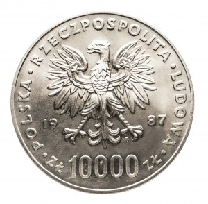 Pologne, République populaire de Pologne (1944-1989), 10000 zloty 1987, Jean-Paul II
