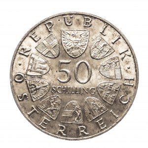 Austria, Second Republic since 1945, 25 shillings 1966, 150th anniversary - National Bank