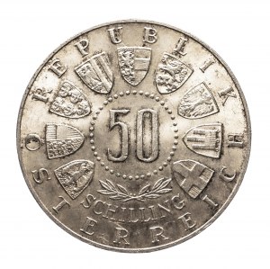 Austria, Second Republic since 1945, 25 shillings 1964, Ninth Olympic Winter Games in Innsbruck.