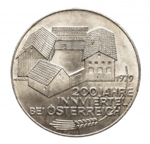 Autriche, Deuxième République depuis 1945, 100 shillings 1979, 200e anniversaire de l'Innviertel