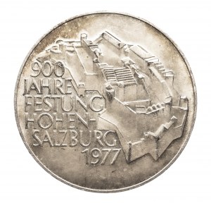 Autriche, Deuxième République depuis 1945, 100 shillings 1977, 900e anniversaire - Forteresse de Hohensalzburg