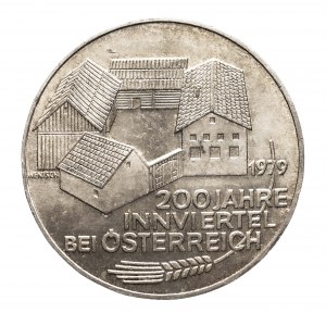 Austria, Second Republic since 1945, 100 shillings 1979, 200th anniversary of Innviertel