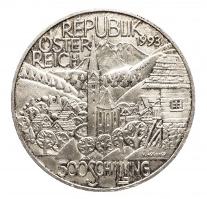 Austria, Second Republic since 1945, 500 shillings 1993, Alps