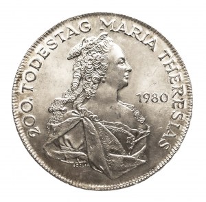 Austria, Second Republic since 1945, 500 shillings 1980, 200th anniversary of Maria Theresa's death