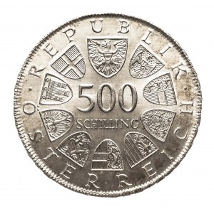 Autriche, Deuxième République depuis 1945, 500 shillings 1980, 200e anniversaire de la mort de Marie-Thérèse