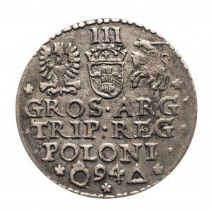 Poland, Sigismund III Vasa (1587-1632), trojak 1594, Malbork