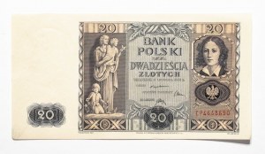 Polonia, Seconda Repubblica (1918-1939), 20 ZŁOTYCH, 11.11.1936, serie CP