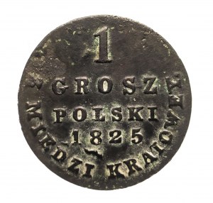 Kingdom of Poland, Alexander I (1815-1825), 1 groszy 1825 IB, Warsaw