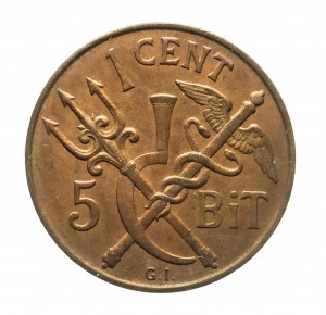Dánska Západná India, 1 cent 1905, Kodaň