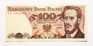 Polsko, PRL (1944-1989), 100 ZŁOTYCH 17.05.1976, série DD