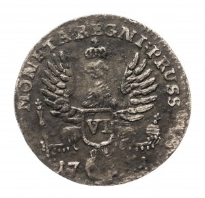 Russland - Besetzung Preußens, Elisabeth I. (1741-1761), Sixpence 1761, Königsberg